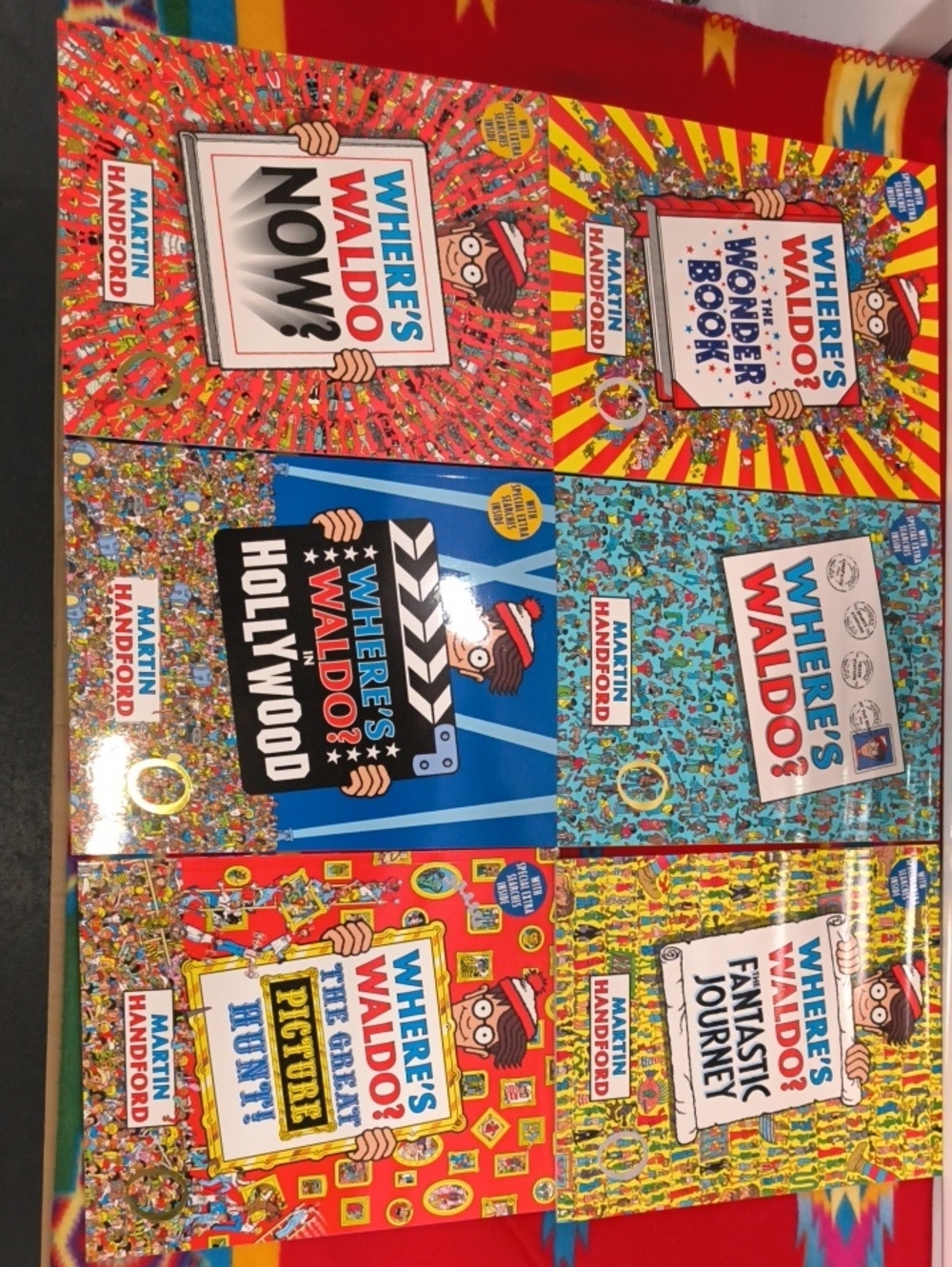 Where's Waldo? Martin Handford Paperback Book Lot of 6 w/Puzzles